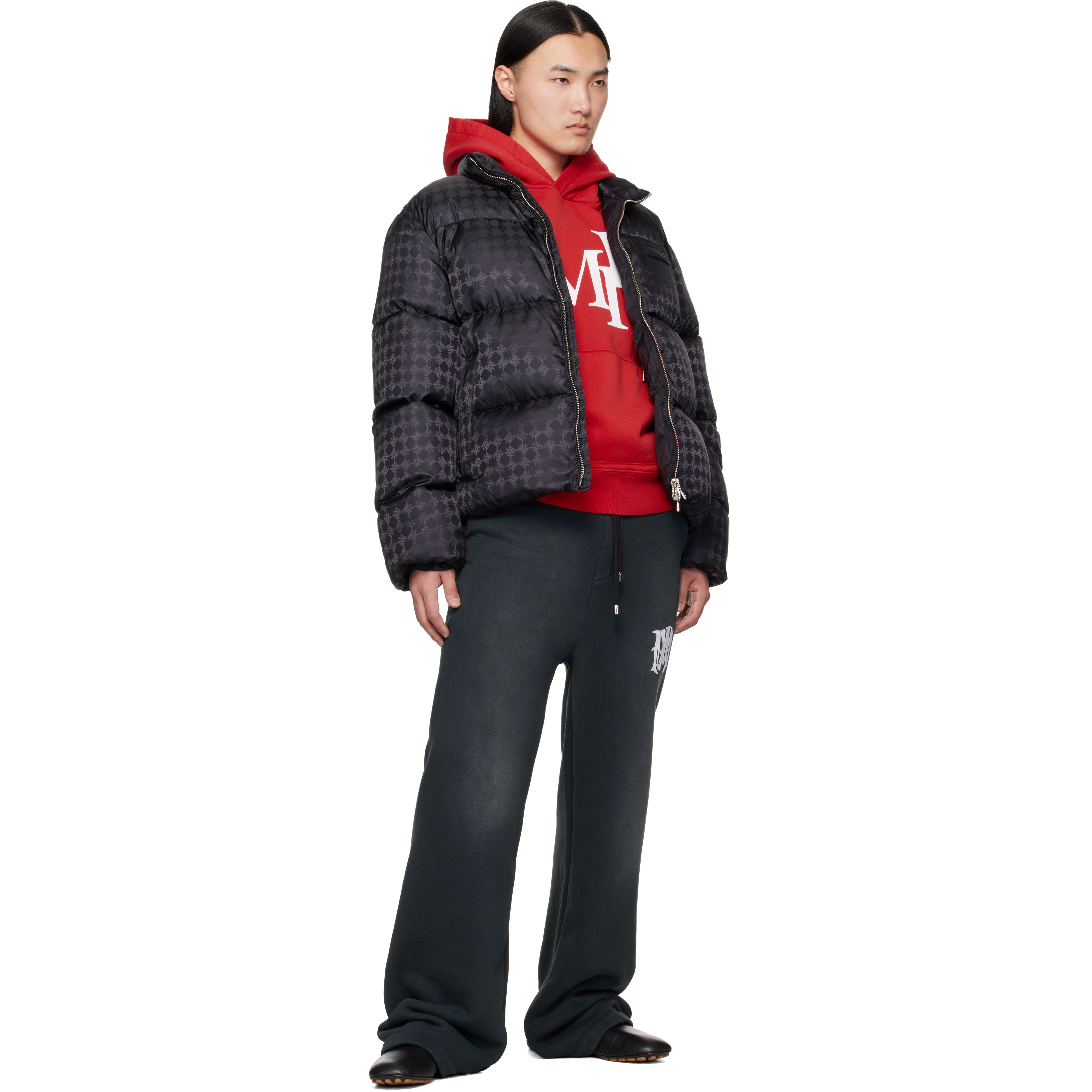 Black MA Quad Jacquard Down Jacket