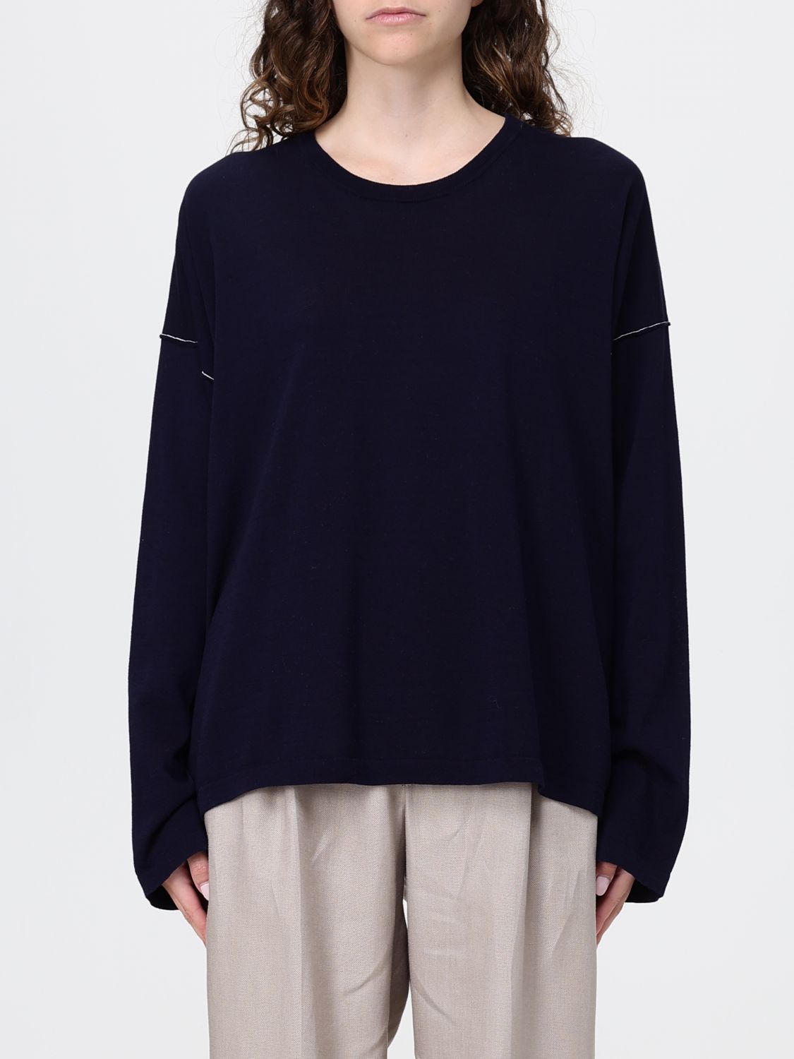 Sweatshirt Woman color Blue