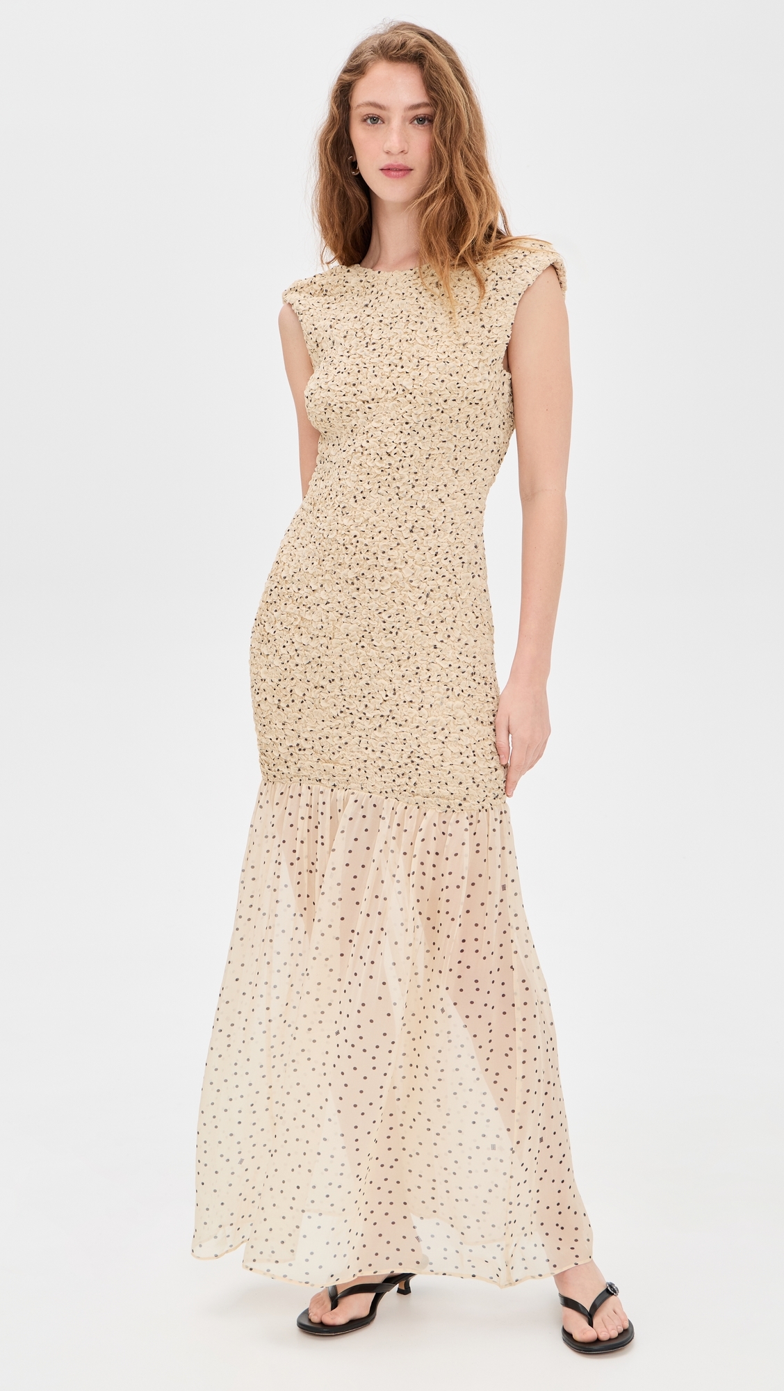 Corinna Maxi Dress Polka Dot Print
