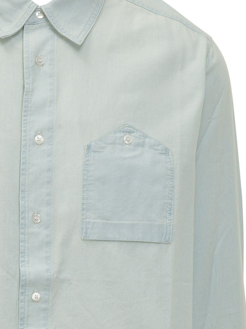 Light Blue Relaxed Solid Shirt