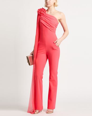 Woman Jumpsuit Coral Size 2 Polyamide, Elastane