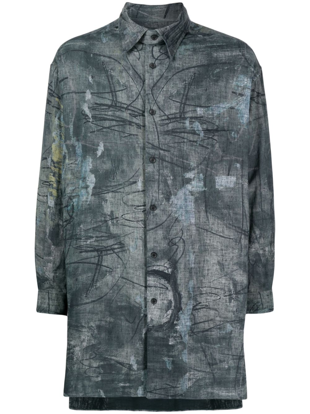 O-Asakura long-sleeve shirt - Green