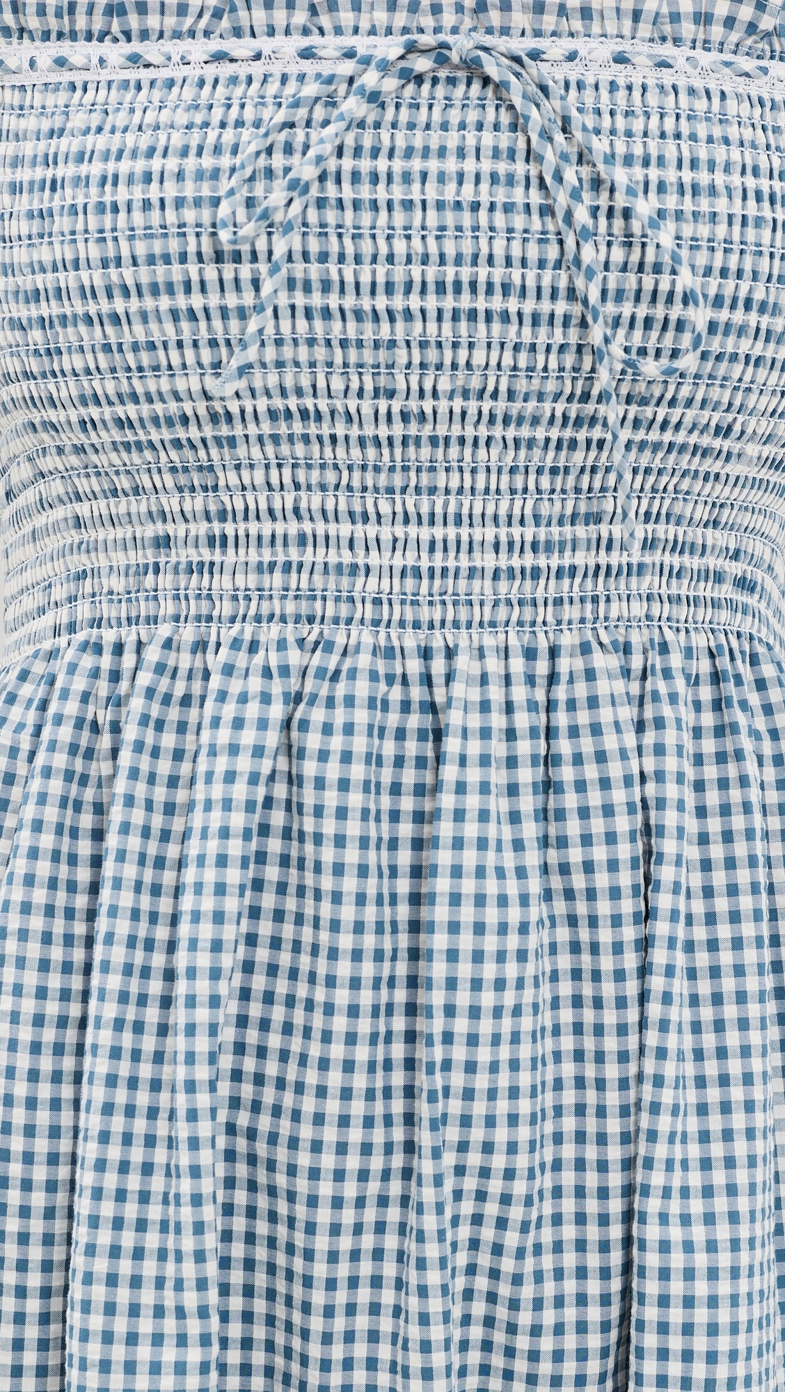 The Scarlett Midi Nap Dress Teal Gingham
