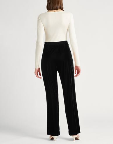 Woman Pants Black Size 8 Polyester, Elastane