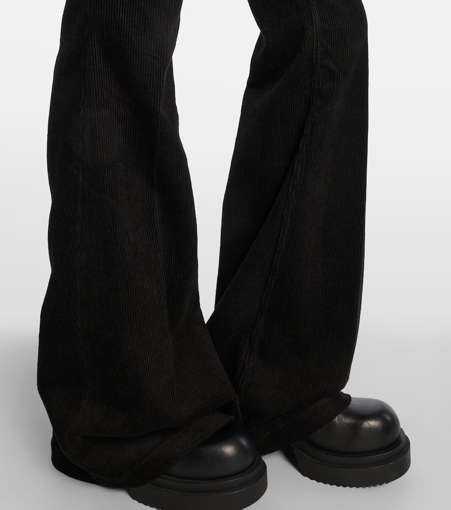 Bolan cotton and linen corduroy flared pants