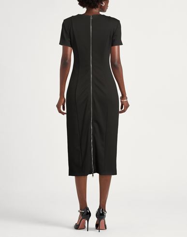 Woman Midi dress Black Size 0 Polyester, Viscose, Elastane