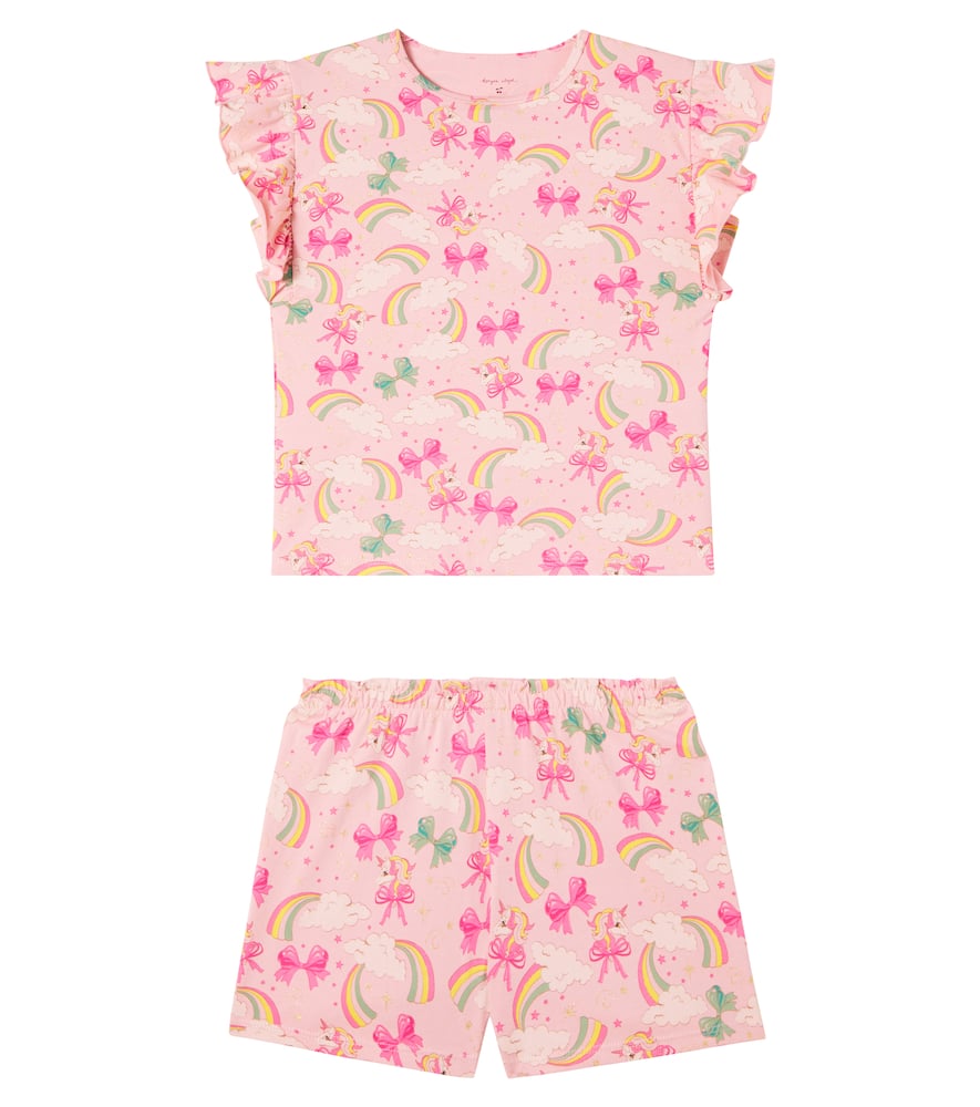 Konges Sløjd Lin Frill cotton top and shorts set