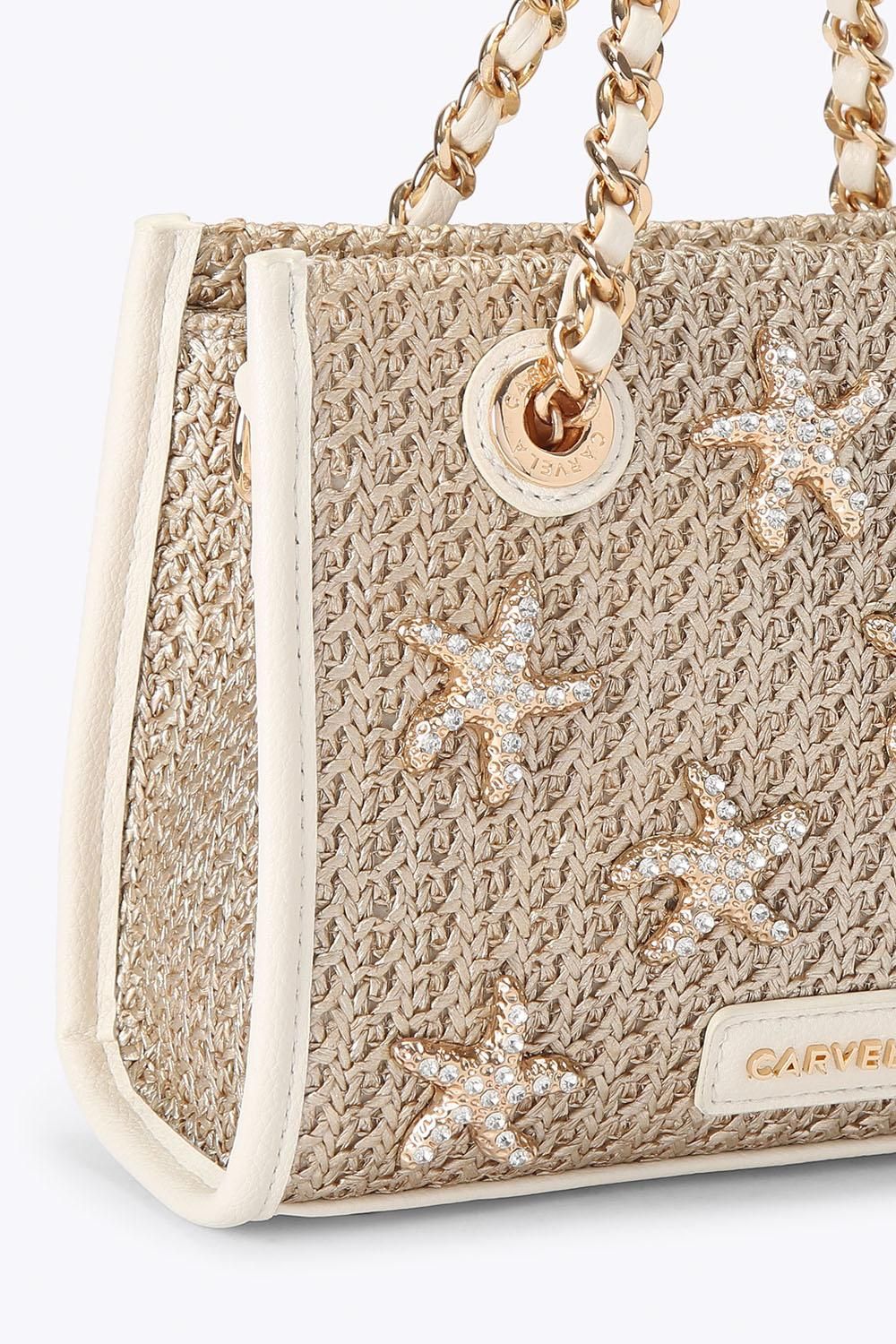 Carvela 'marina Starfish Micro' Bag In Gold