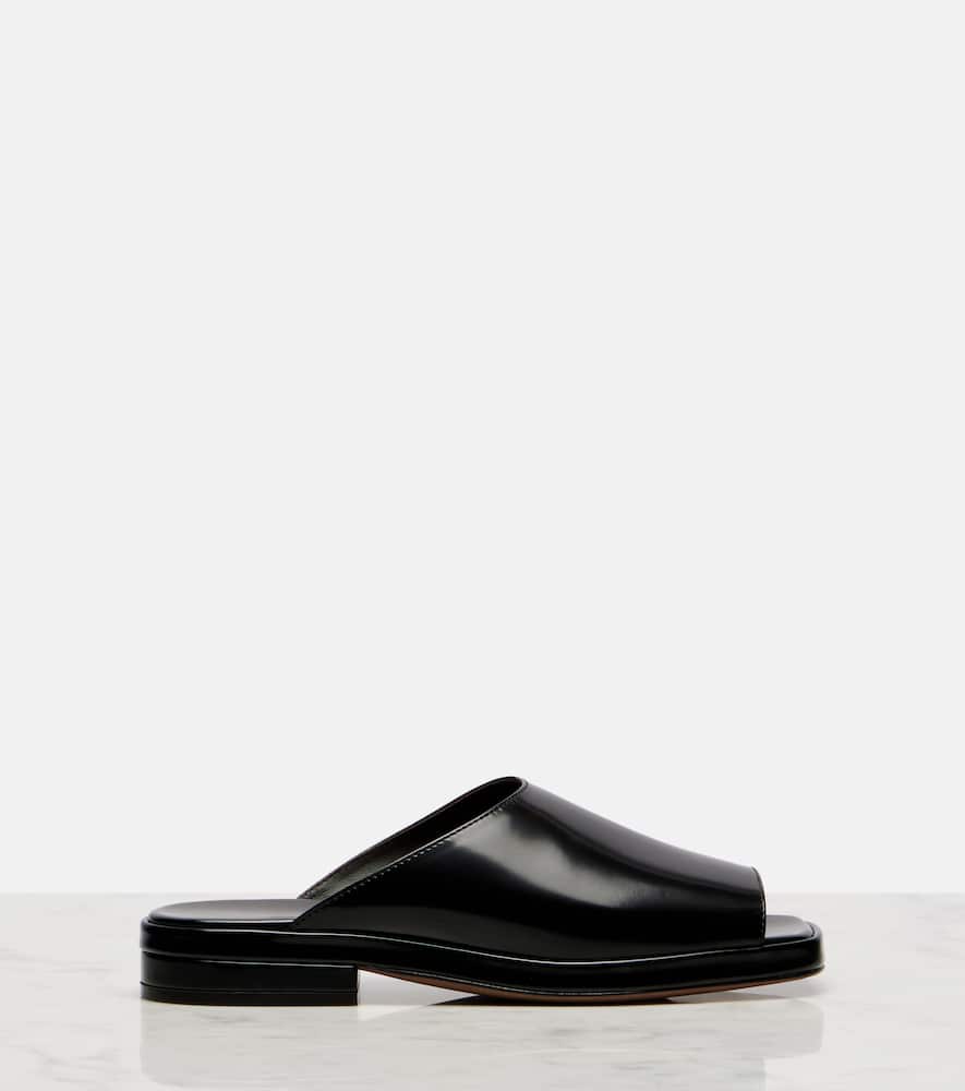 The Row Emi patent leather mules