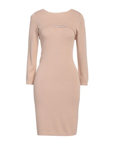 Woman Mini dress Beige Size ONESIZE Viscose, PBT