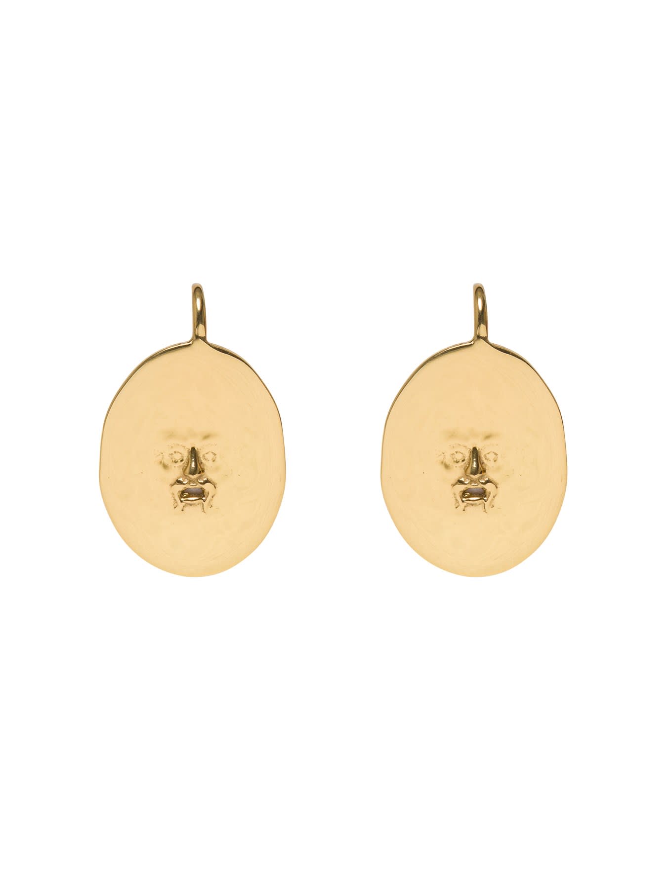 Antic Face earrings - Gold