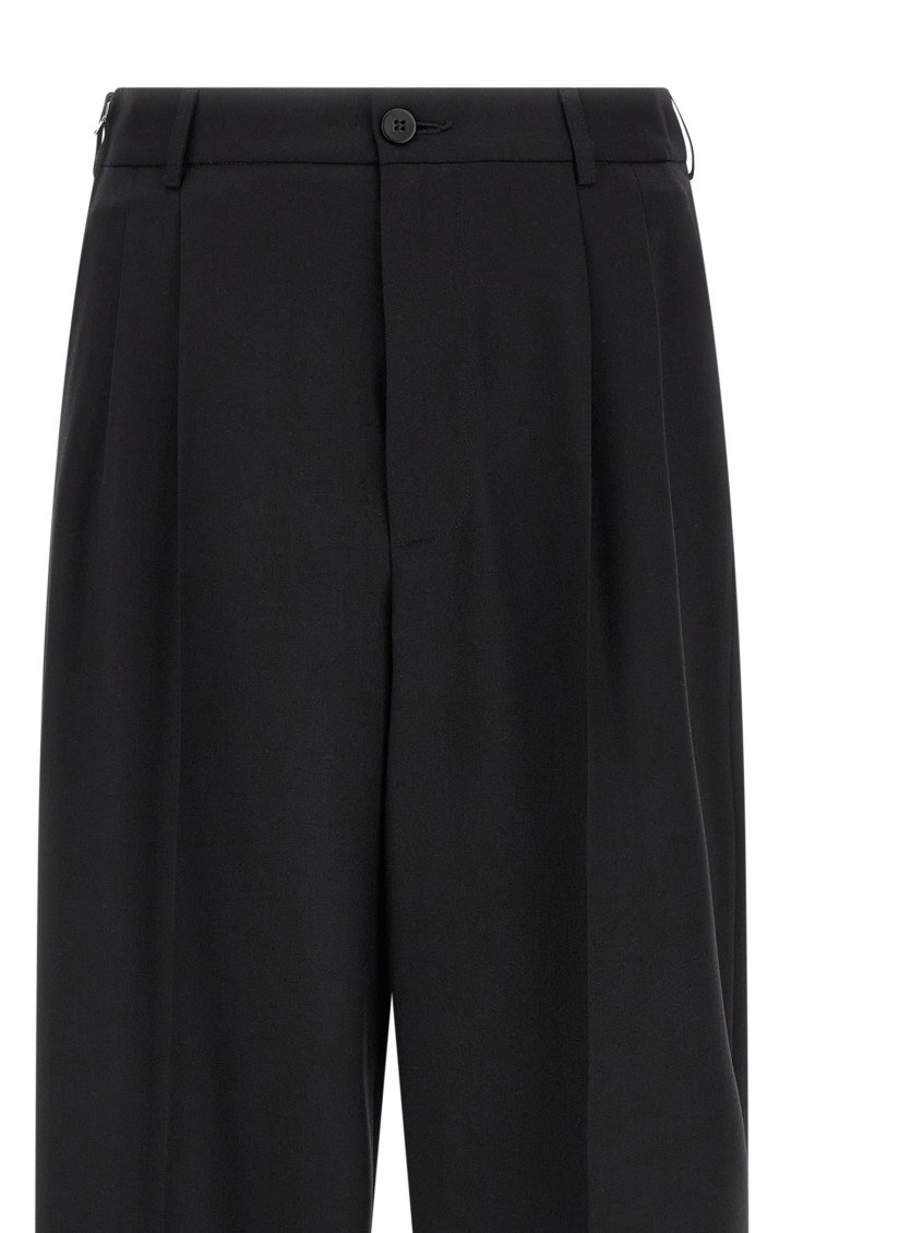 Magliano - zip tailored trousers pleated front belt loop