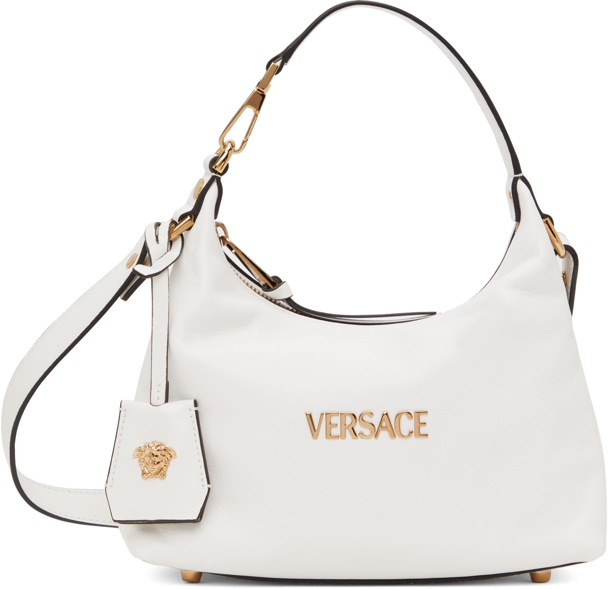 Versace ホワイト Tag ショルダーバッグ