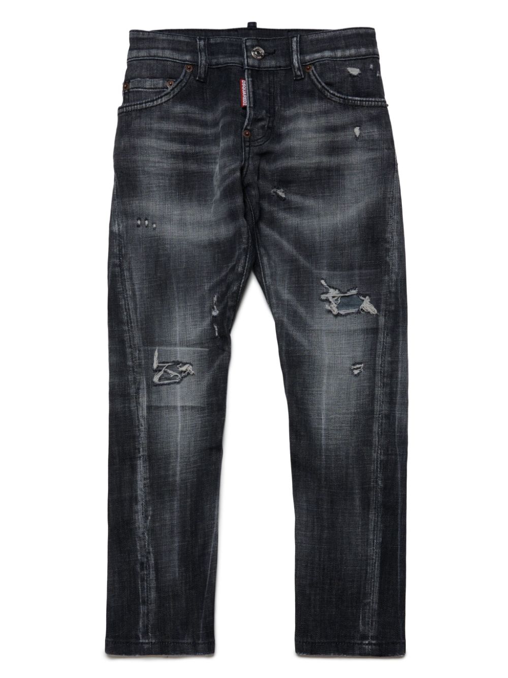 Twist distressed-effect jeans - Black