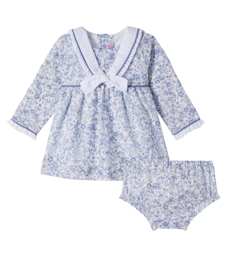 Baby Aranda floral cotton dress and bloomers set