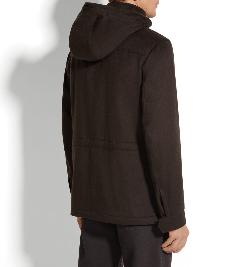 Zegna 남성 Oasi Cashmere Hooded Elements Jacket