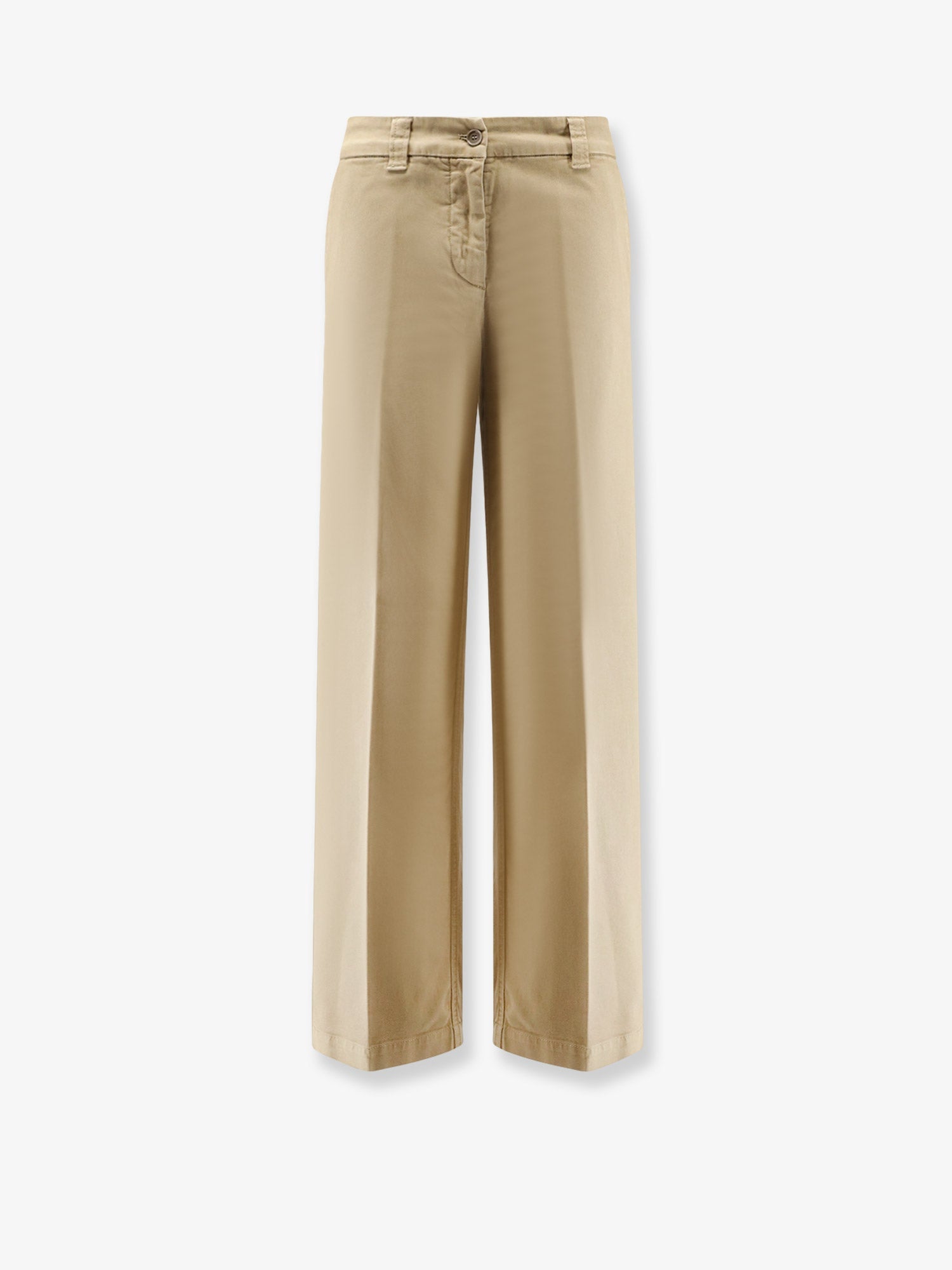 Cotton Trousers — Beige