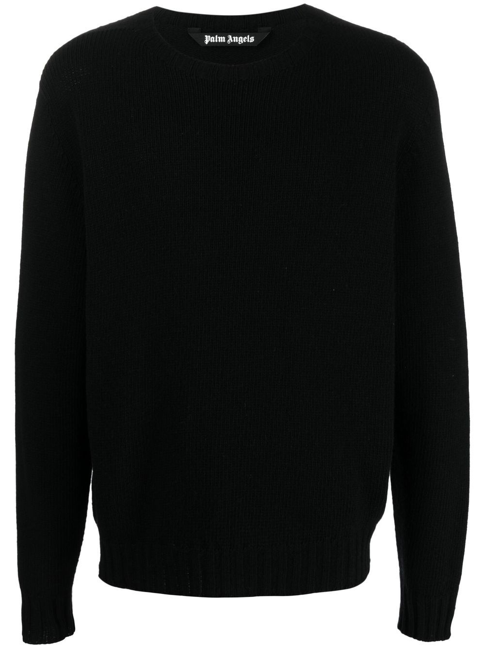 Wool Sweater with Logo Embroidery