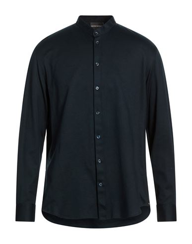 Man Shirt Navy Size M Cotton
