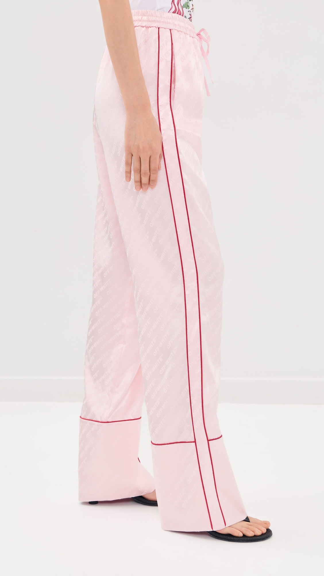 Satin Pajama Pants Soft Pink