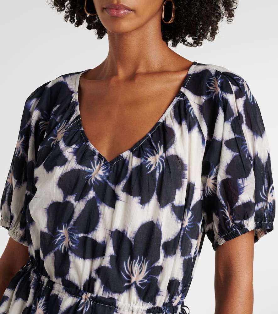 Hazel floral cotton voile minidress