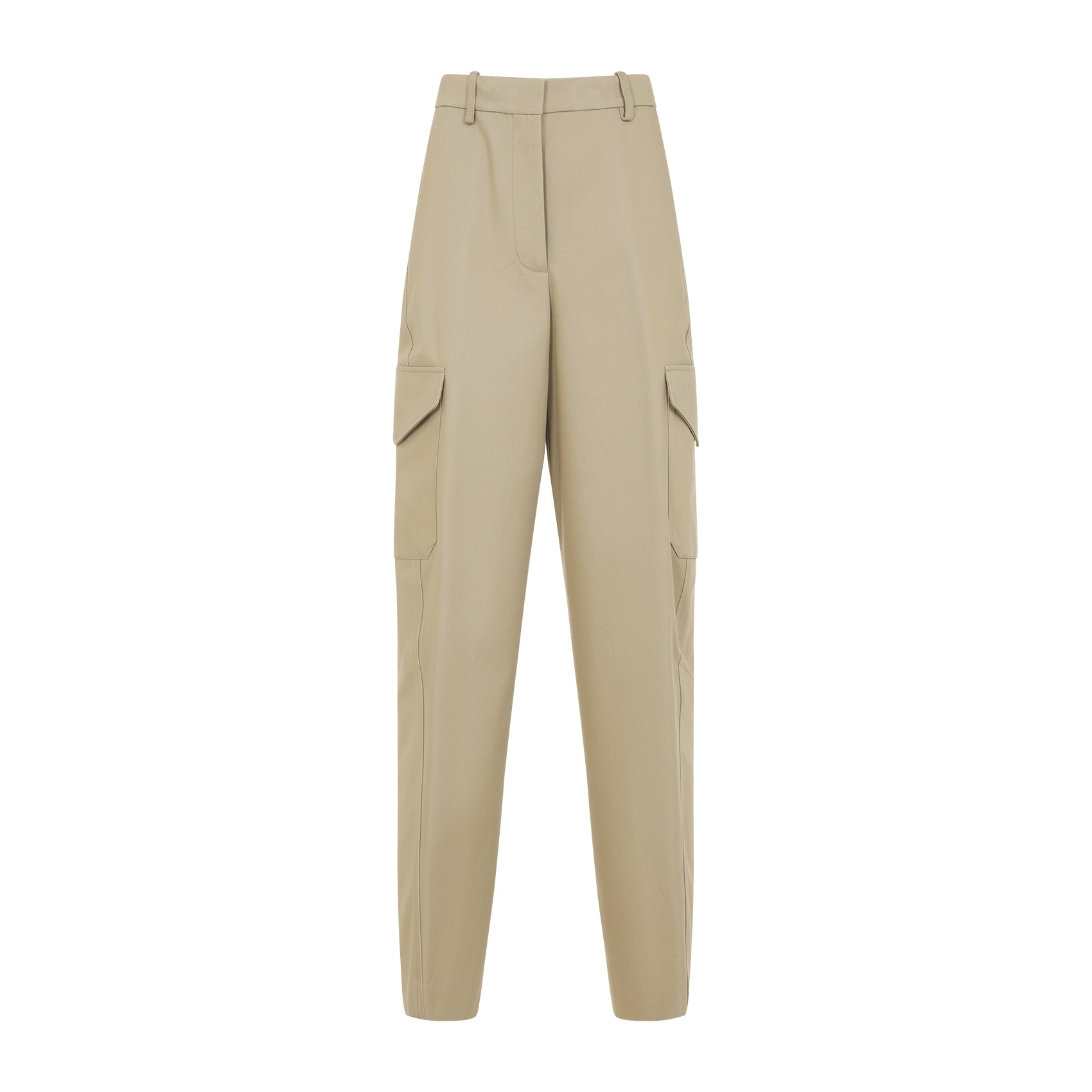 Cotton and Wool Trousers for Women - Regular & Straight Leg
