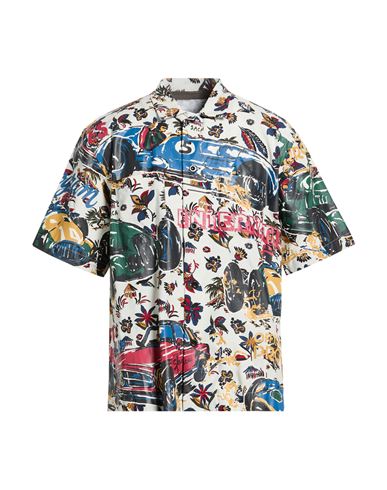Man Shirt Blue Size 3 Rayon, Cotton
