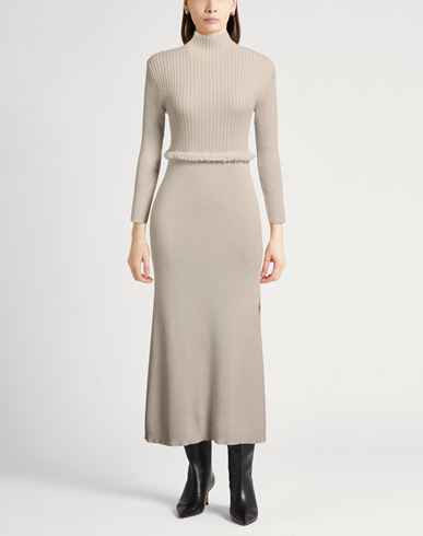 Woman Midi dress Light grey Size M Cashmere