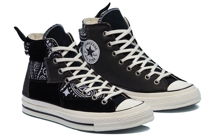 Paisley Print Chuck Taylor All Star 1970s Sneakers Black/White