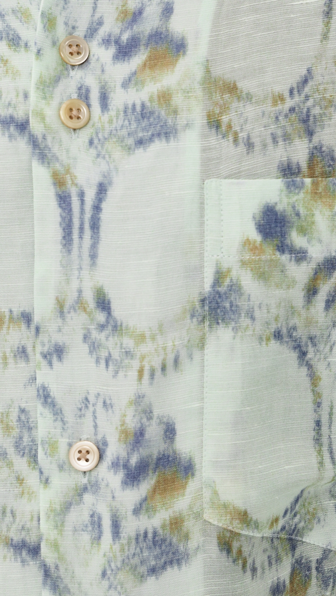 Lotus Bowling Shirt Pale Teal/Olive/Lavender