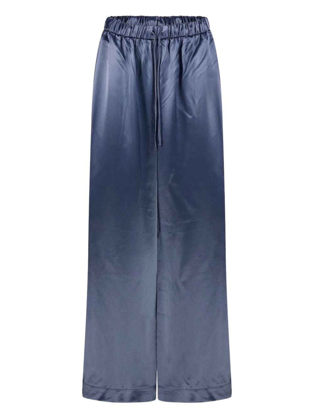 By Malene Birger Clorella satin wide-leg trousers - Blue