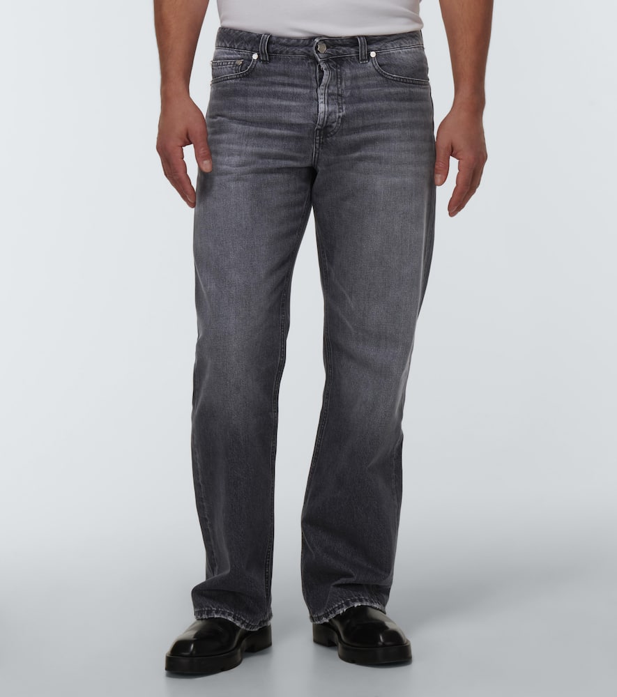Due Diligence Wide-leg distressed jeans