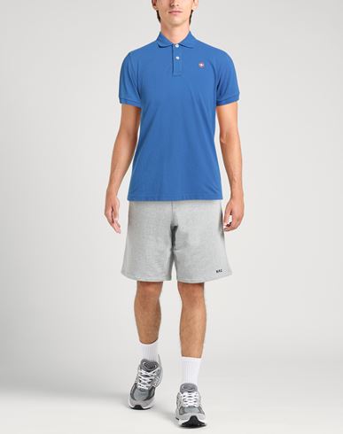 Man Polo shirt Azure Size S Cotton