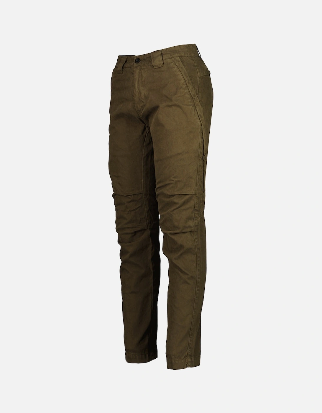 CP Company Men's Military Twill Logo Patch Trousers - Green