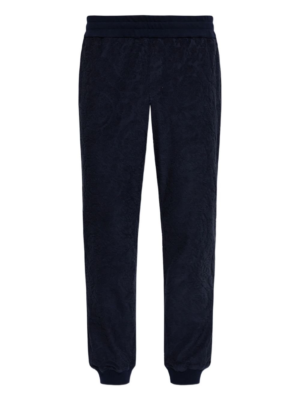 Textured-cuff trousers - Blue