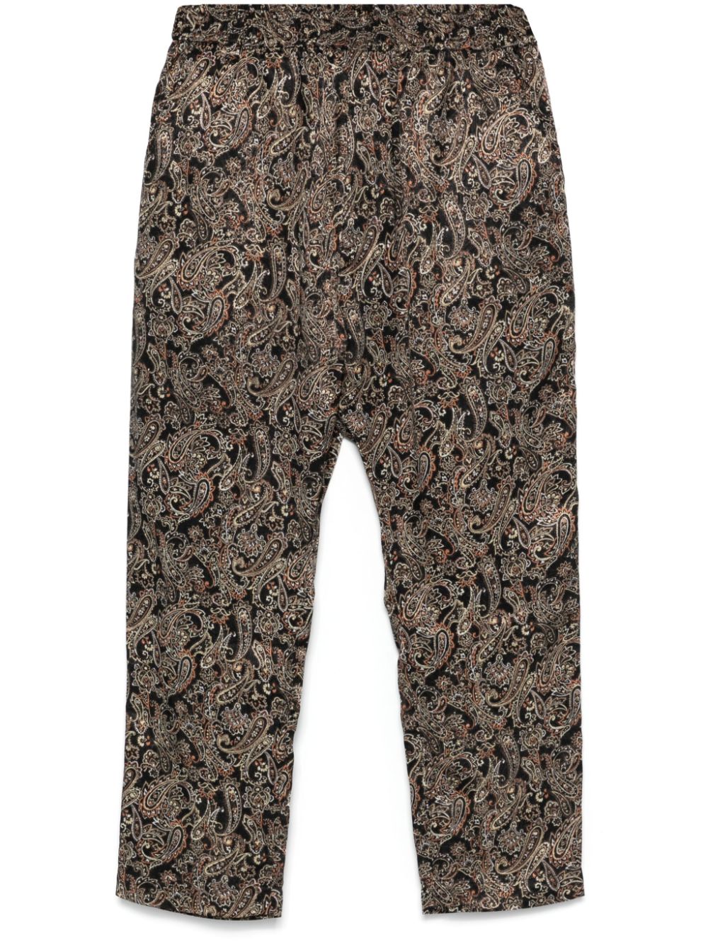 Paisley tapered trousers - Black