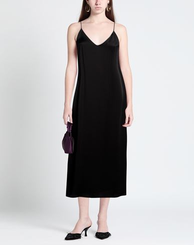 The Nina Studio Woman Maxi dress Black Size L Silk