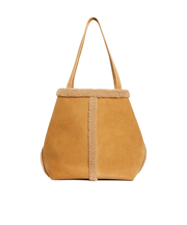  fleece-trimmed tote bag