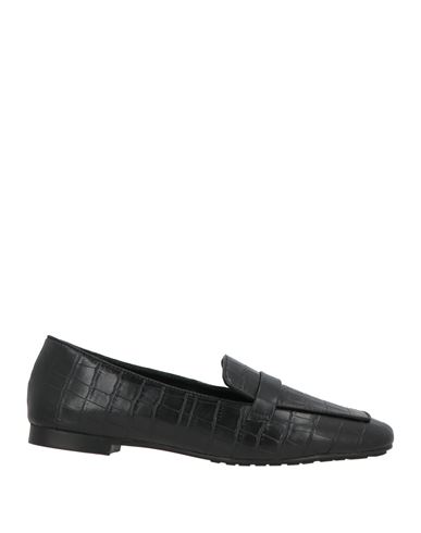 Woman Loafers Black Size 10 Leather