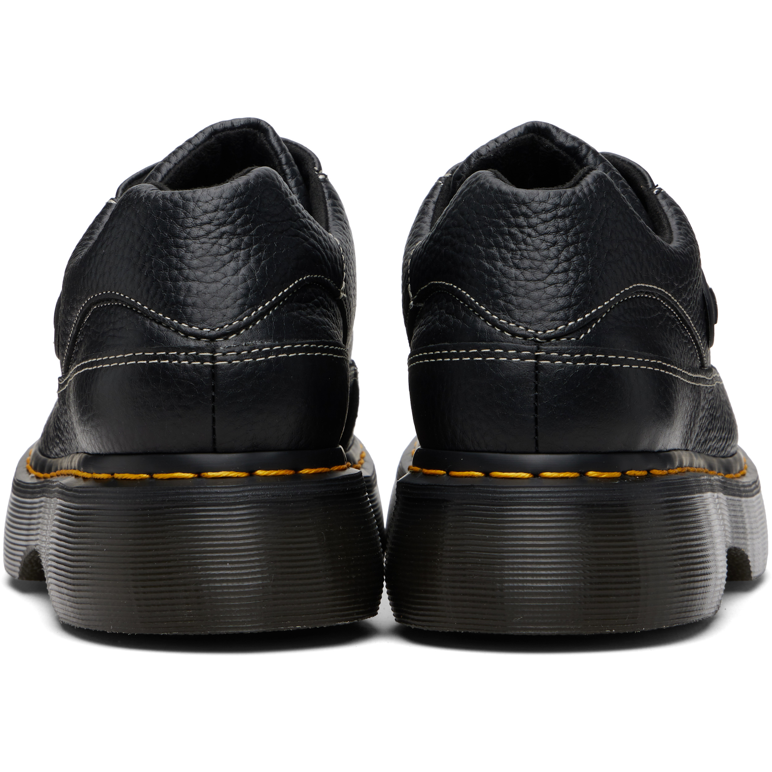 Black Buzz 5-Eye Milled Nappa Leather Derbys