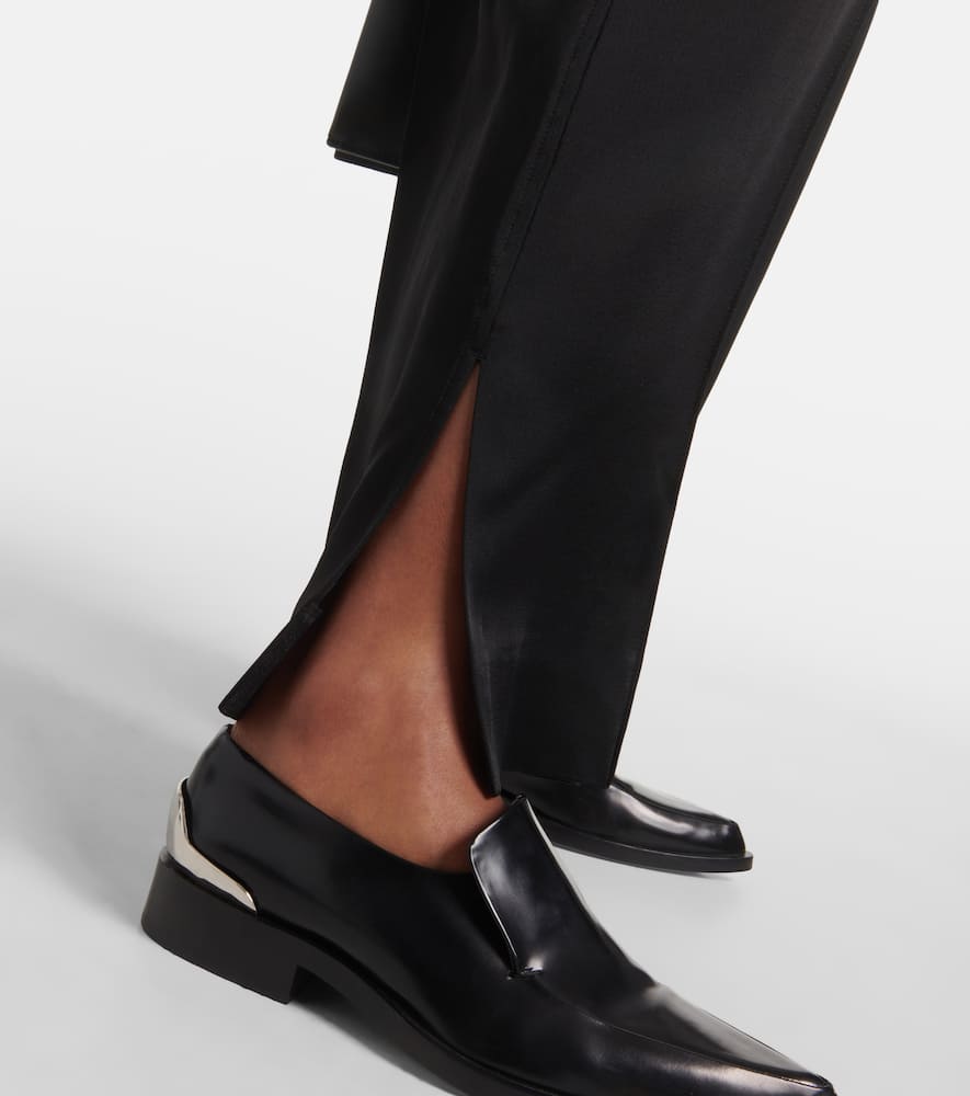 High-rise straight pants