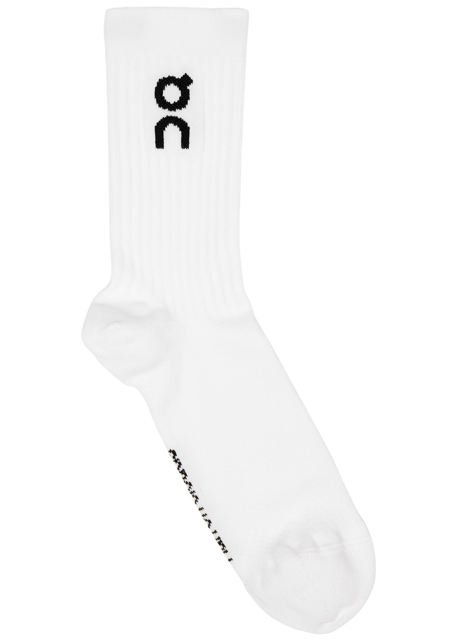 Logo Cott-blend Socks - set of Three - White - M