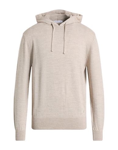 Man Sweater Taupe Size M Virgin Wool, Acrylic