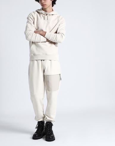 Varsity Hoodie Man Sweatshirt Cream