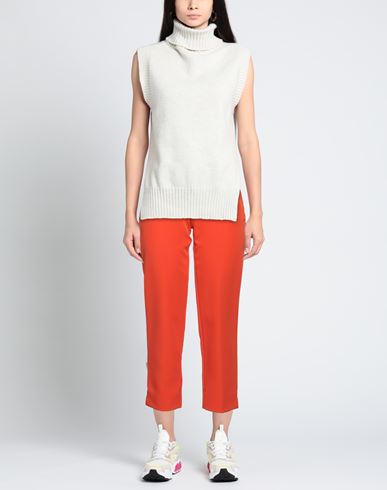 Woman Pants Orange Size 6 Polyester, Elastane