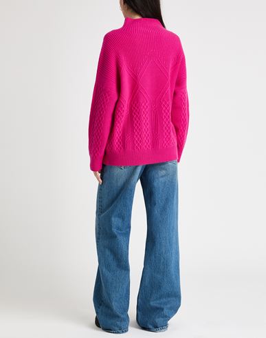 Woman Turtleneck Fuchsia Size S Cashmere