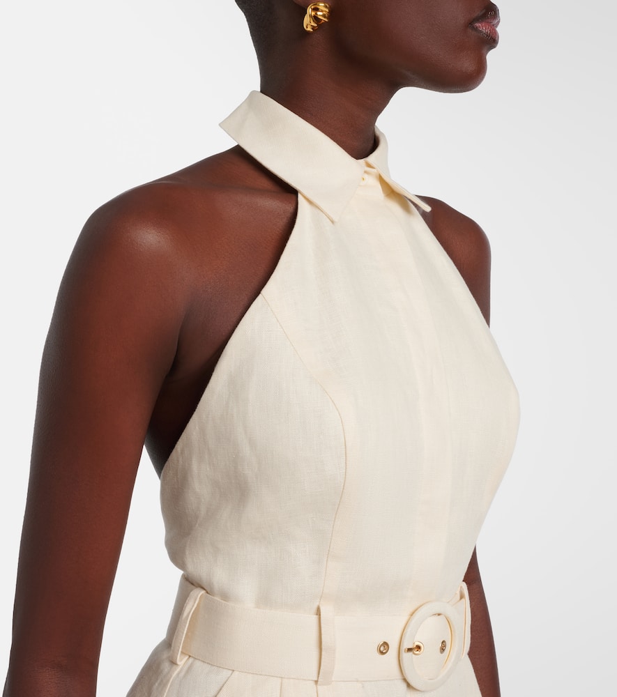Awaken halterneck linen romper