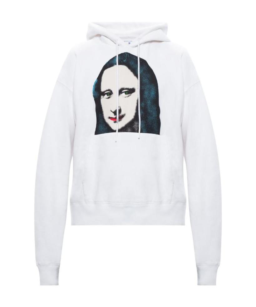 Mona Lisa print hoodie