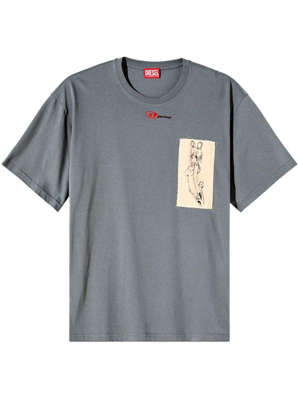 X Damiano David T-Boxt T-shirt - Grey