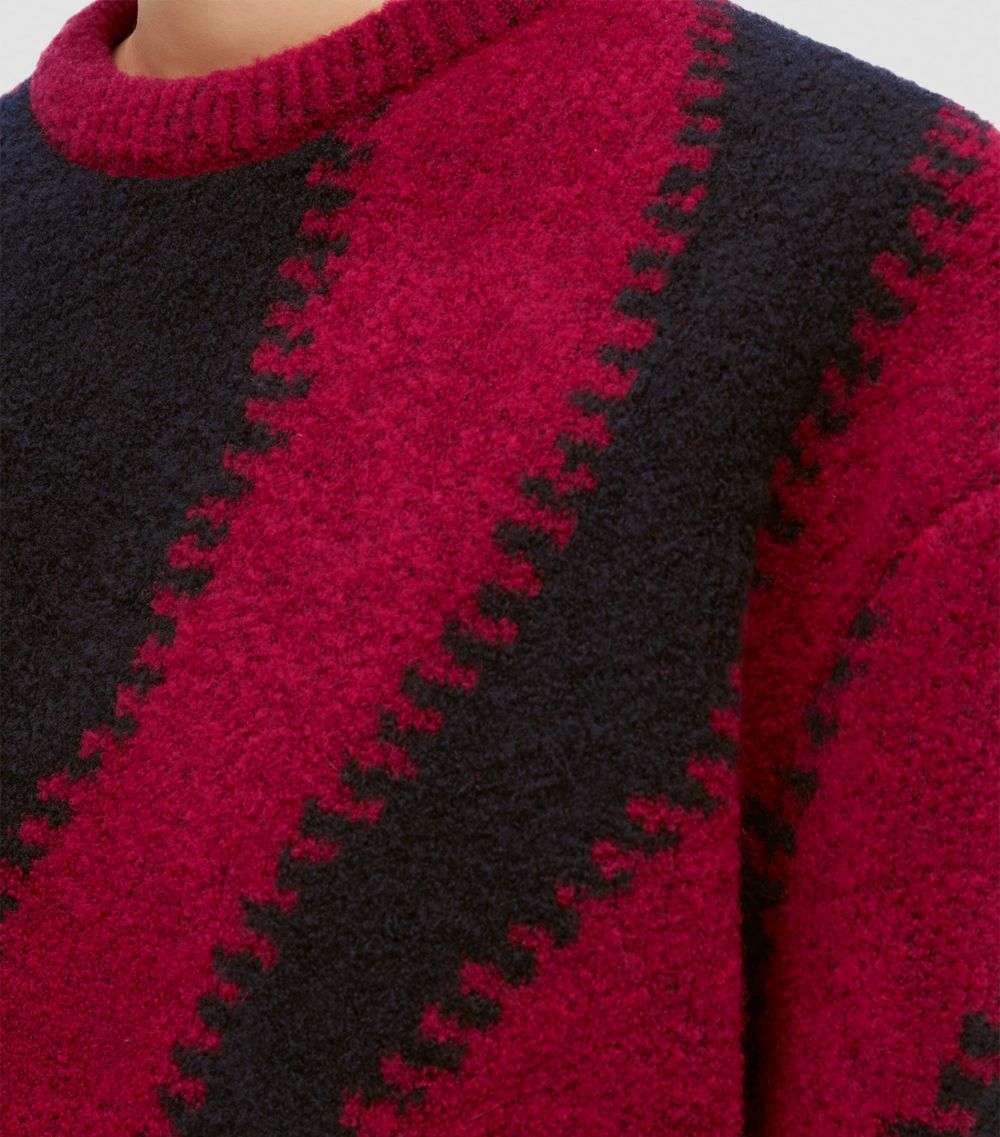 Wool-Blend Patterned Sweater